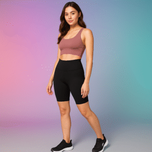 High Waist Bike Short Black