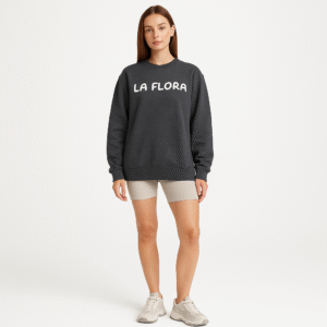 Dark Grey Screen Print Sweatshirt
